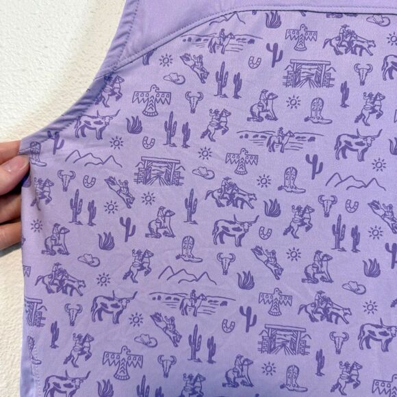 Waggle Wild West Golf V-Neck Sleeveless Polo Size 2XL NWT - Picture 8 of 11